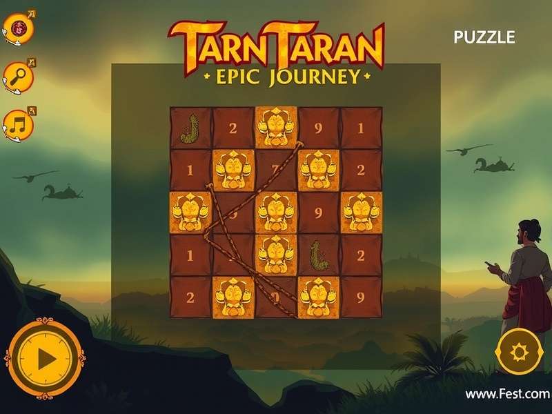 Tarn Taran Epic Journey gameplay screenshot showing character in Indian landscape
